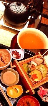 十五夜米八(東京ミッドタウン)の季節野菜のせいろ蒸しお膳